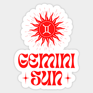 Gemini Sun | Born in May and June Birthday Gifts | Mercury Twins Zodiac Sticker